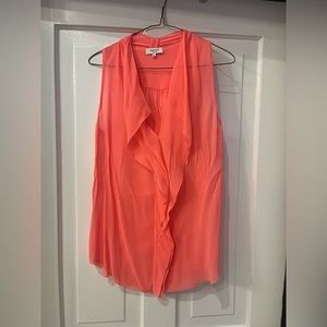 Aritzia Babaton silk sheer sleeveless blouse